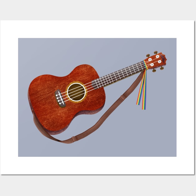 Guitar(Love is love) Wall Art by CleanRain3675